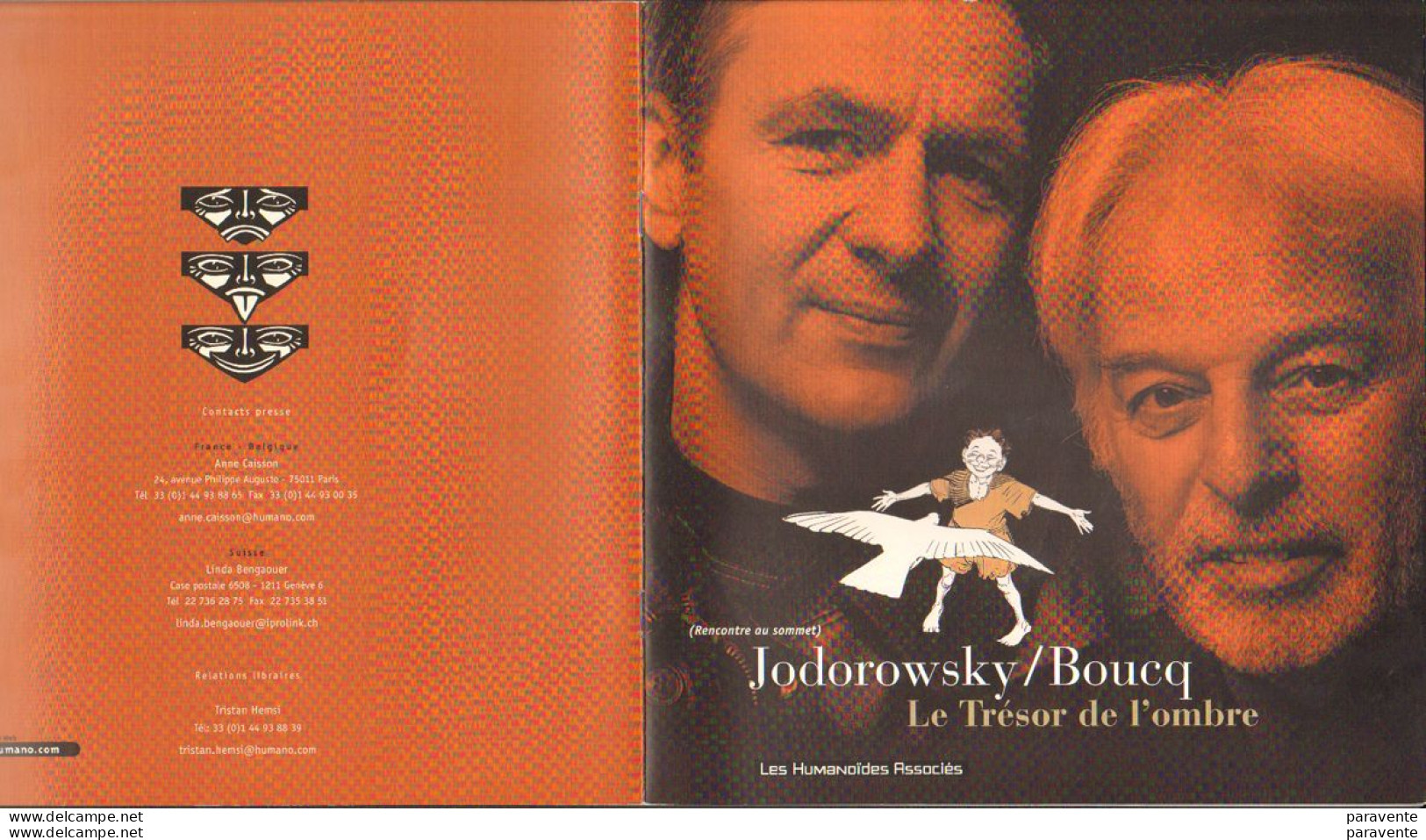 BOUCQ JODOROWSKI : Dossier De Presentation LE TRESOR DE L'OMBRE - Press Books