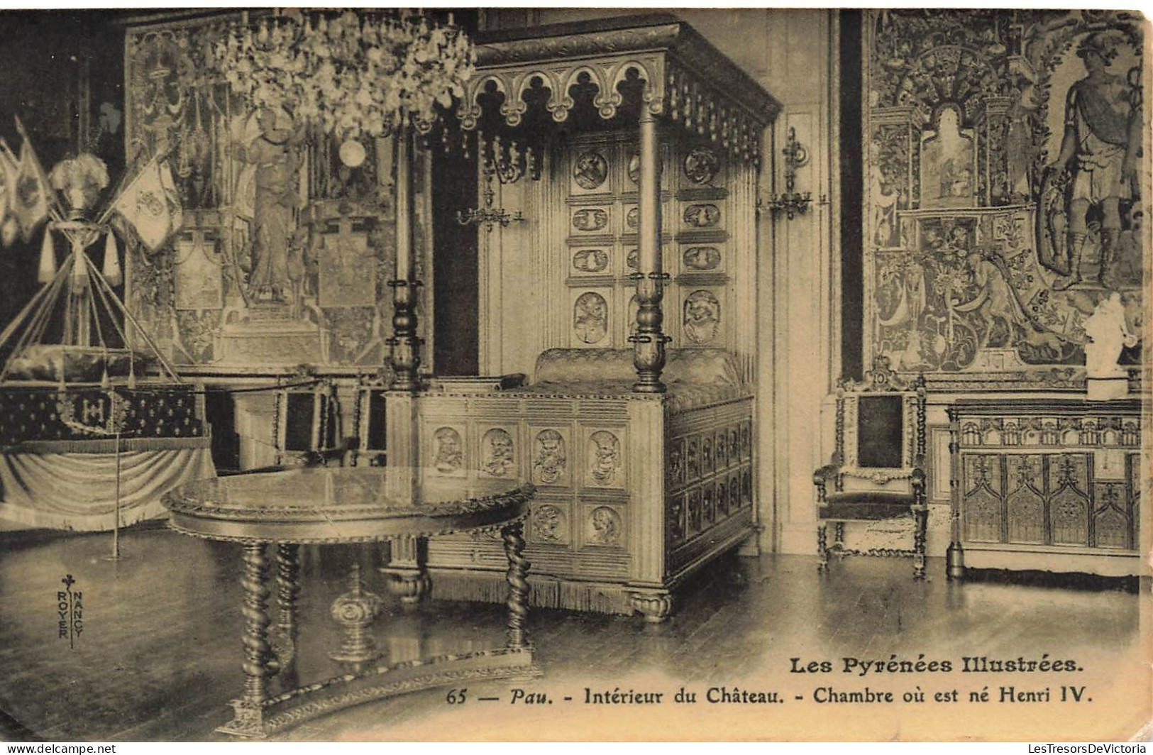 FRANCE - Pau - Intérieur Du Château - Vue Générale De La Chambre Où Est Né Henri IV - Carte Postale Ancienne - Pau