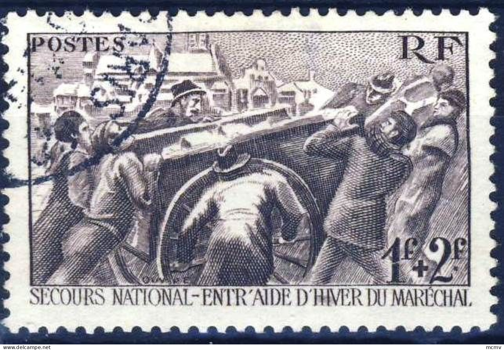 497 SECOURS NATIONAL OBLITERE  ANNEE 1941 - Used Stamps