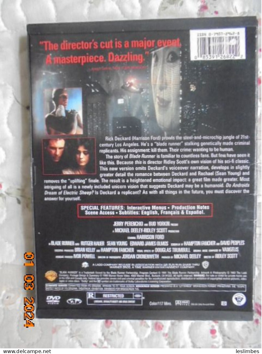 Blade Runner -  [DVD] [Region 1] [US Import] [NTSC] Ridley Scott - Sciencefiction En Fantasy