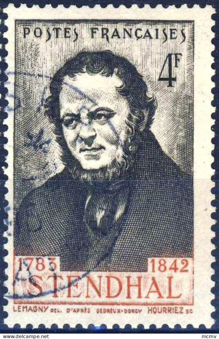 550  STENDHAL OBLITERE  ANNEE 1942 - Used Stamps