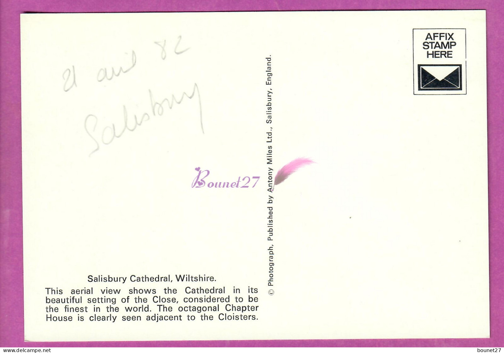 UK - SALISBURY CATHEDRAL WILTSHIRE AERIAL VIEW - Salisbury