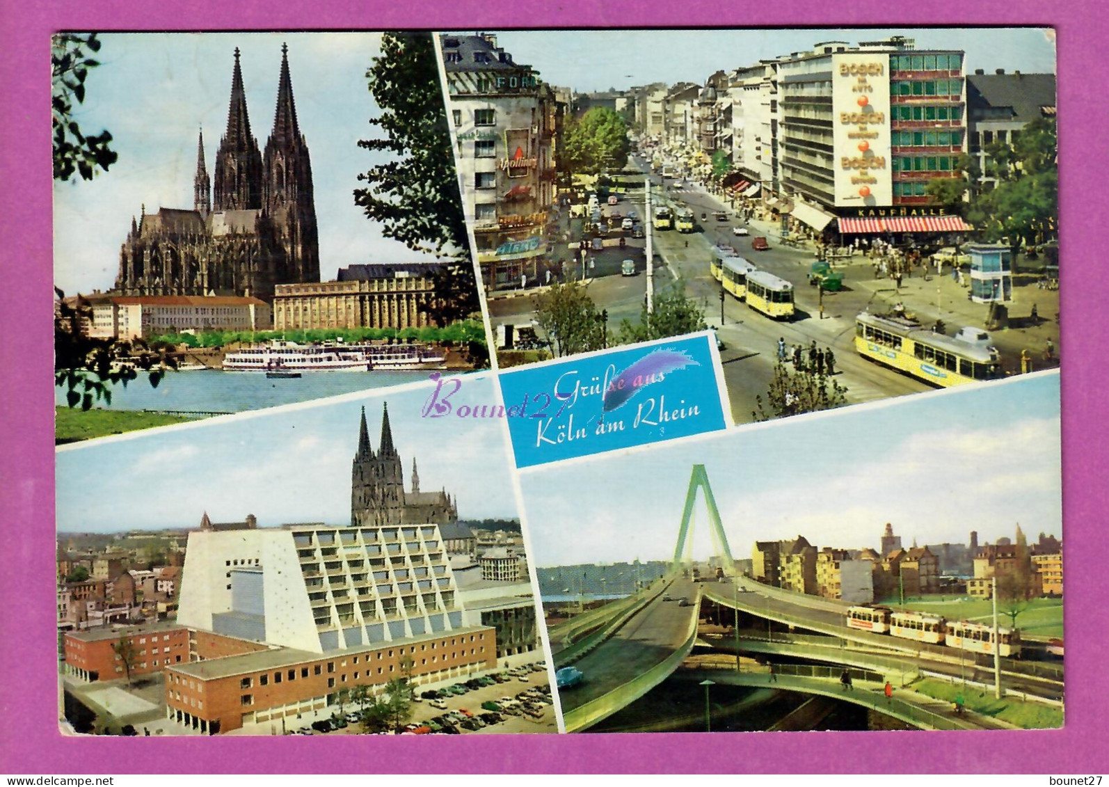 ALLEMAGNE - Grüfse Aus Köln Am Rhein Dom Hohenzollernring Opernhaus  Severinsbrücke - Rheine