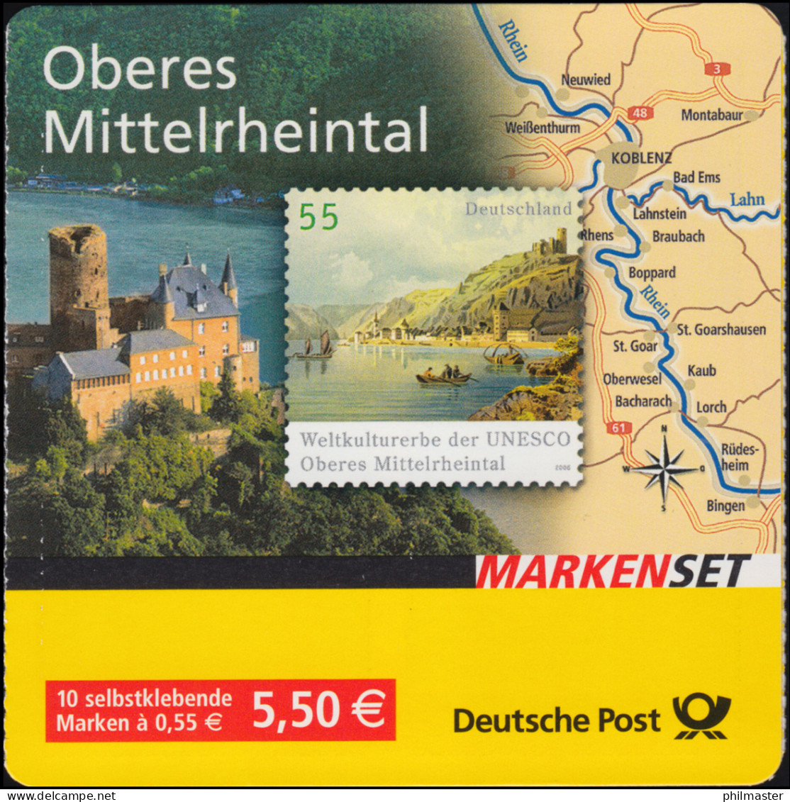 63b Lb MH Mittelrheintal - Mit Kleinem, Roten Aufkleber / Label, Postfrisch ** - 2001-2010