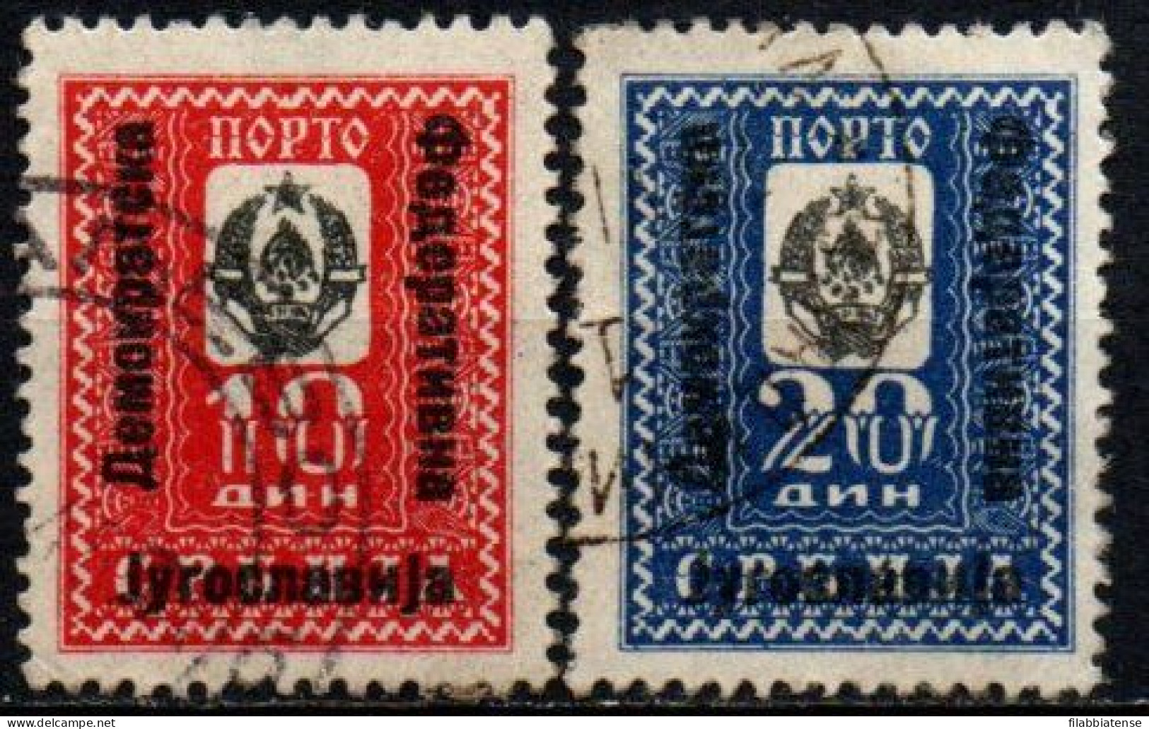 1945 - Jugoslavia S 96 / S 97 Segnatasse    ------- - Used Stamps