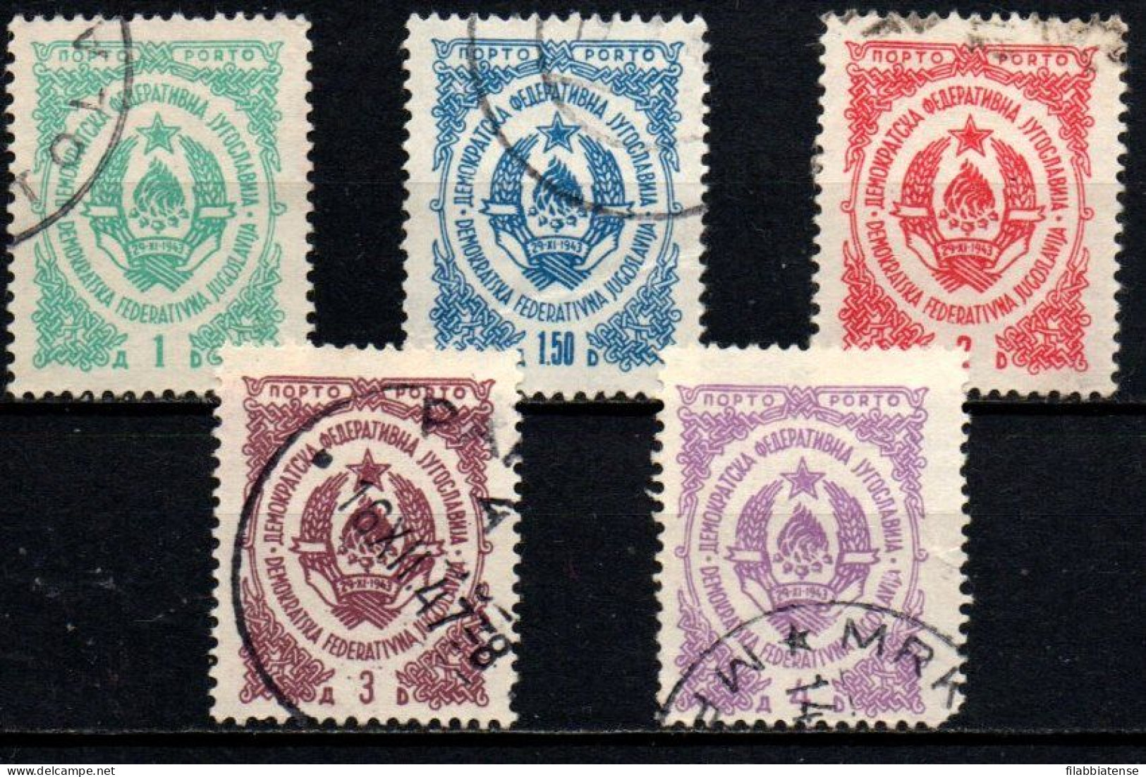 1945 - Jugoslavia S 98 / S 102 Segnatasse    ------- - Used Stamps