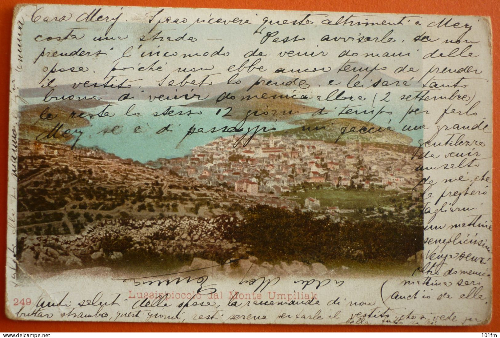 CROATIA - HRVATSKA , LUSSINPICCOLO - MALI LOSINJ DAL MONTE UMPILIAK 1903 - Croatie