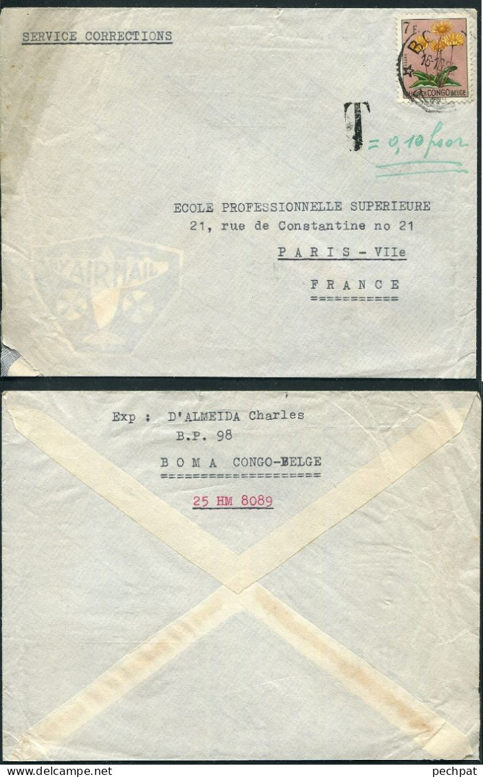 Congo Belge 6 Lettres Zani Par Djalasiga - Compagnie Du Kasai - Kilembe Via Gungu - Matadi - Aba - Boma - Lettres & Documents