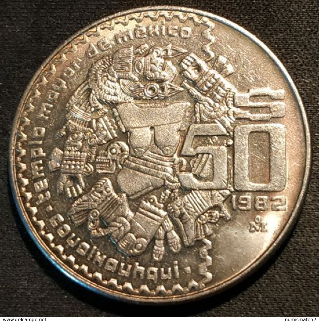 MEXIQUE - MEXICO - 50 PESOS 1982 - Coyolxauhqui - KM 490 - México