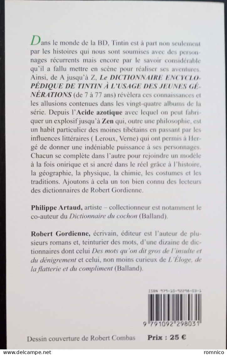 Dictionnaire Encyclopedique De Tintin - Tintin