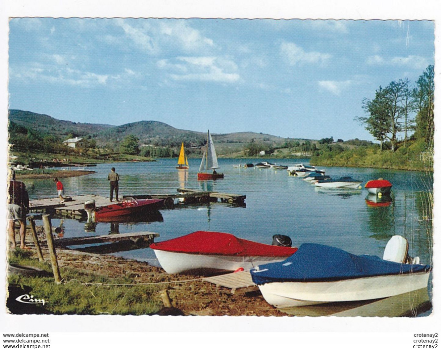 34 LA SALVETAT SUR AGOUT N°565 Le Barrage De La Raviège Le Port De Plaisance Voiliers VOIR DOS - La Salvetat