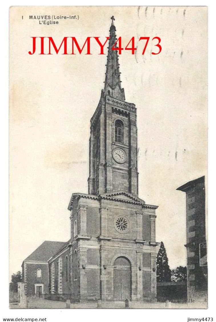 CPA - MAUVES En 1955 (Loire-Inf.) - L' Eglise - N° 1 - Edit. F. Chapeau Nantes - Mauves-sur-Loire