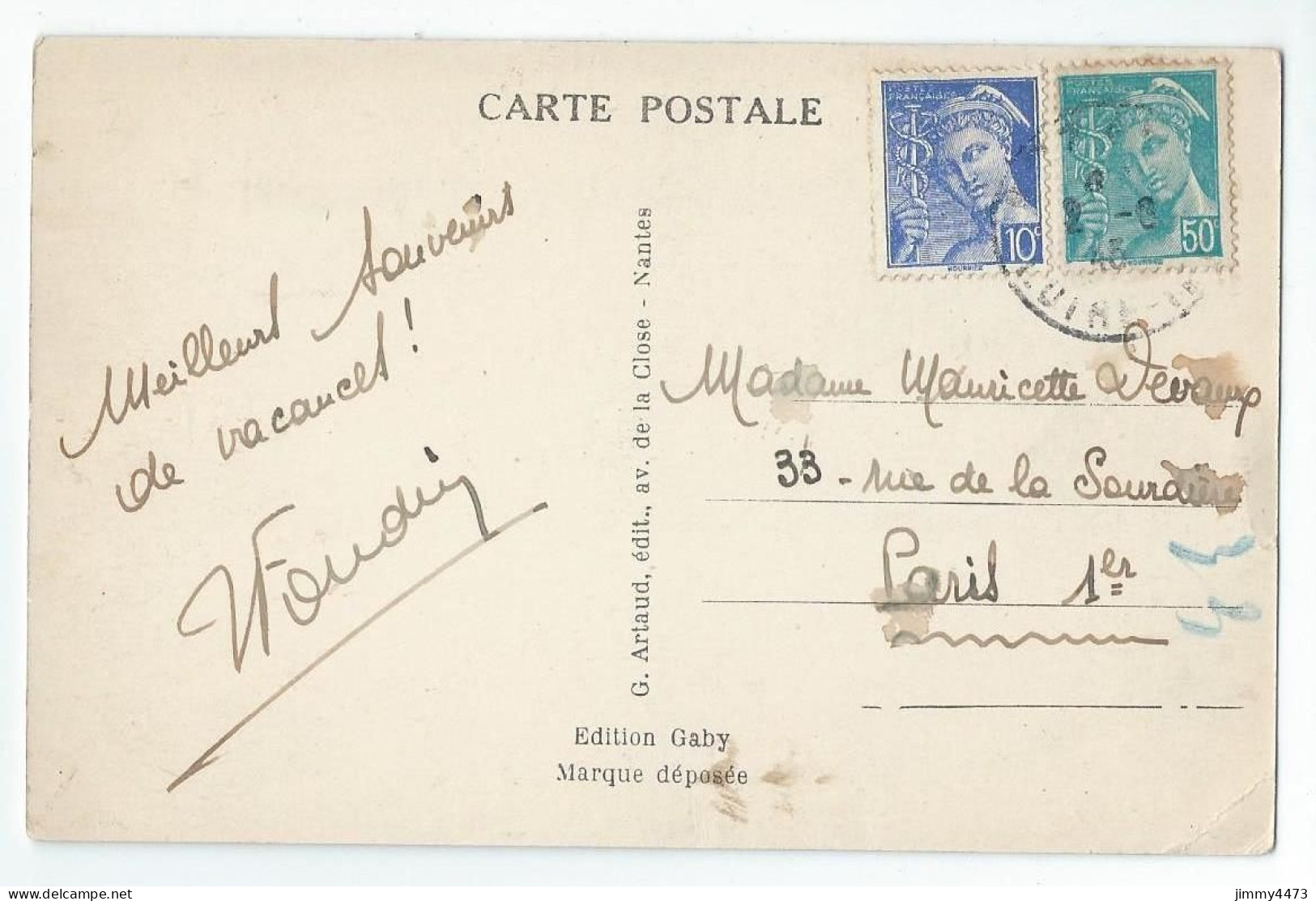 CPA - NOZAY En 1943 (L.-Inf.) - Vue Générale ( Canton De Guémené-Penfao ) N° 3 - Edit. Gaby Artaud - Guémené-Penfao