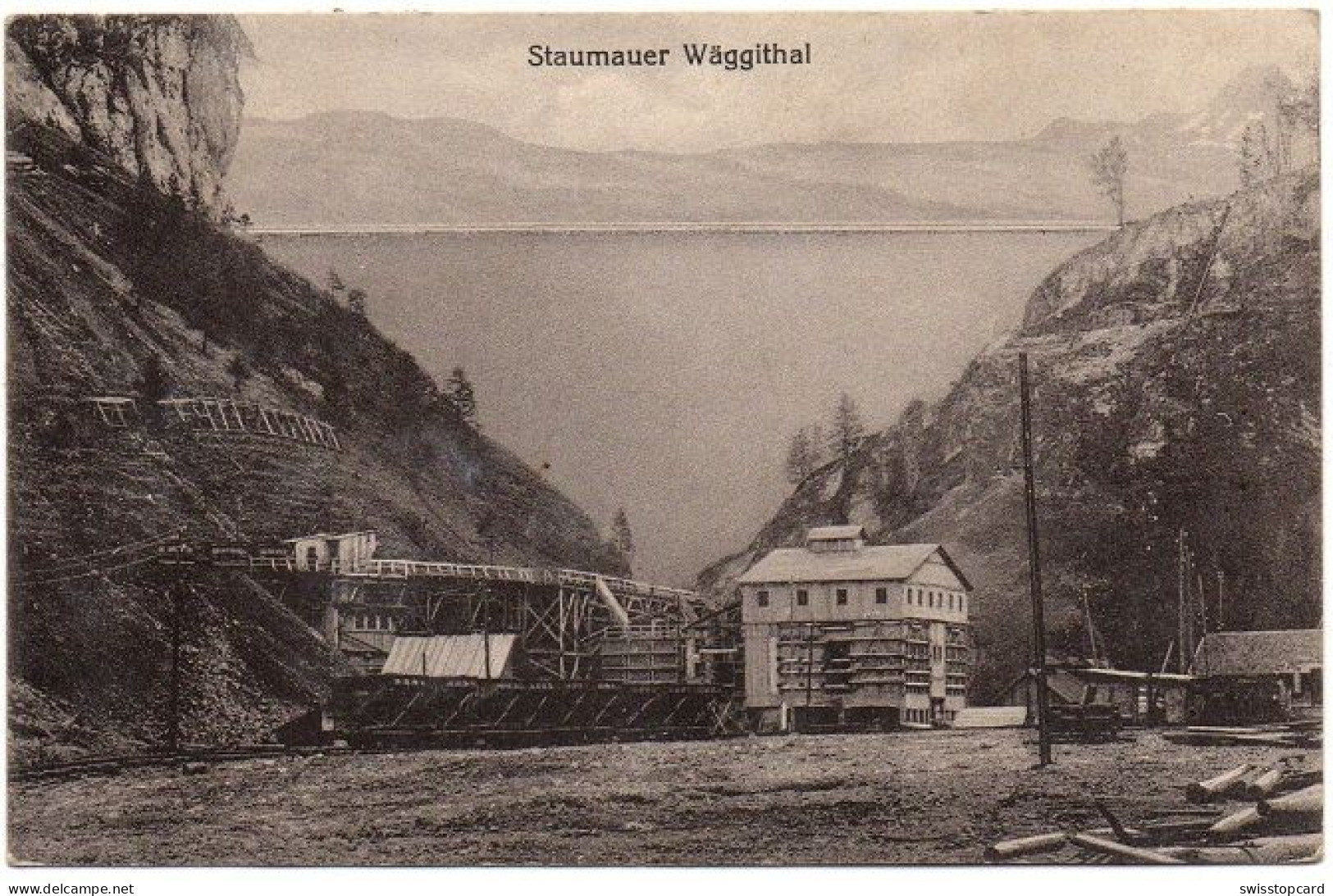 INNERTHAL WÄGGITHAL Bau Staumauer Verlag Mollet Zürich Nr. 687 - Innerthal