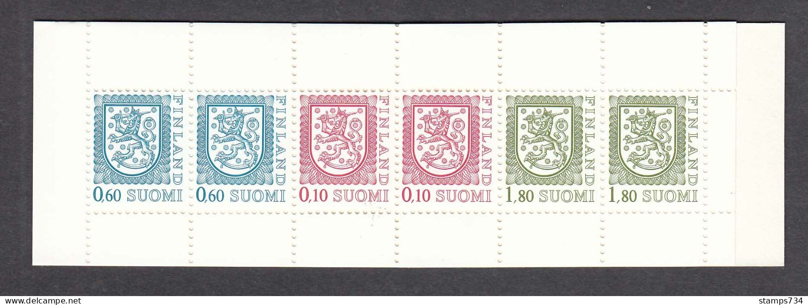 Finland 1988 - Regular Stamps: Booklet, Mi-Nr. MH 22x, MNH** - Markenheftchen