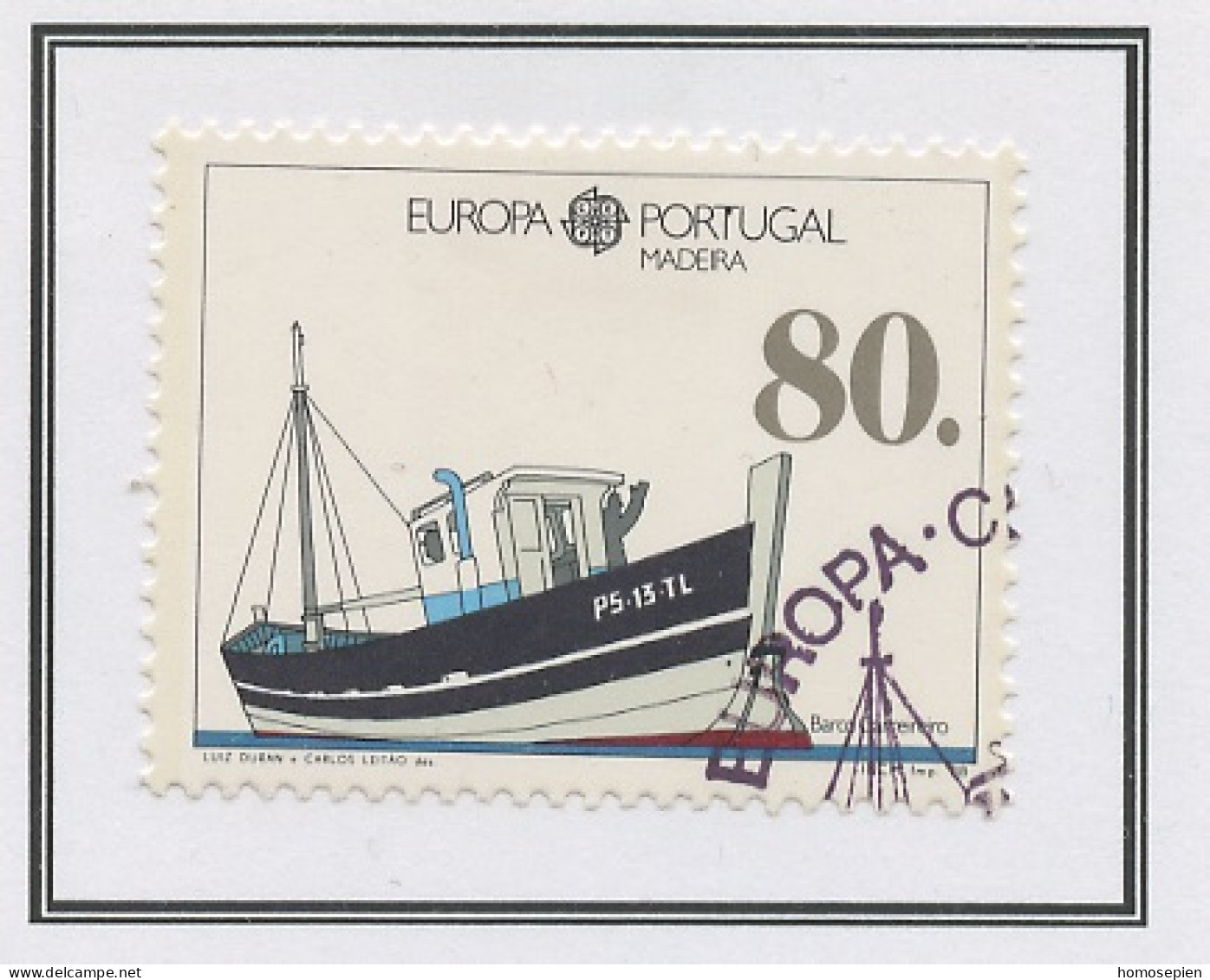 Europa CEPT 1988 Madère - Madeira - Portugal Y&T N°123 - Michel N°118a (o) - 80e EUROPA - 1988