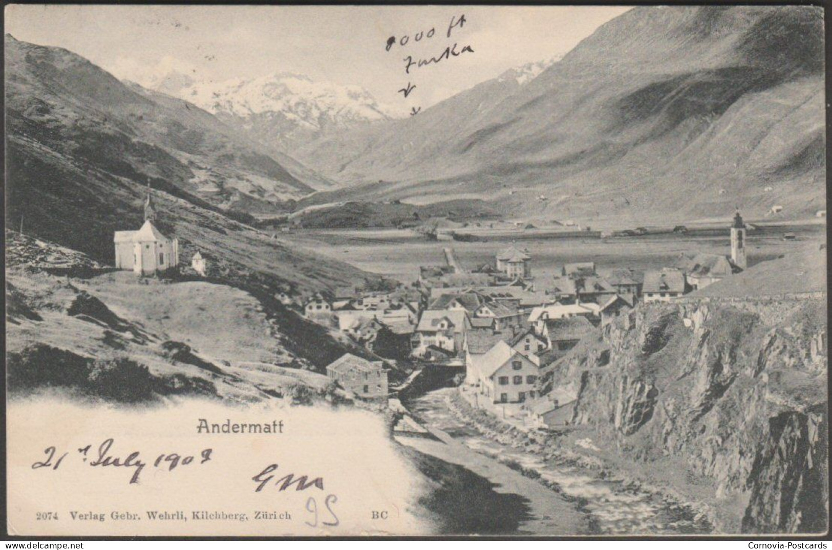 Andermatt, 1903 - Wehrli AK - Andermatt