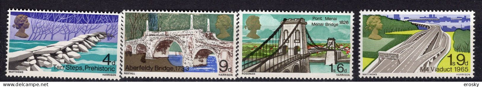 P2381 - GRANDE BRETAGNE Yv N°506/09 ** Ponts - Nuovi