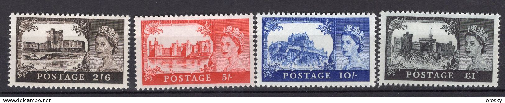 P2382 - GRANDE BRETAGNE Yv N°502/05 ** Chateaux - Unused Stamps