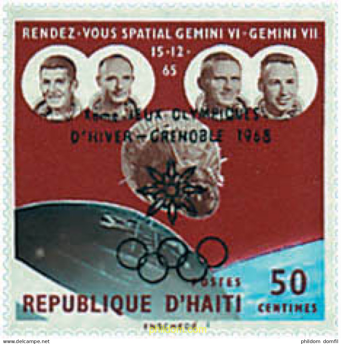 724960 MNH HAITI 1968 10 JUEGOS OLIMPICOS INVIERNO GRENOBLE 1968 - Haïti