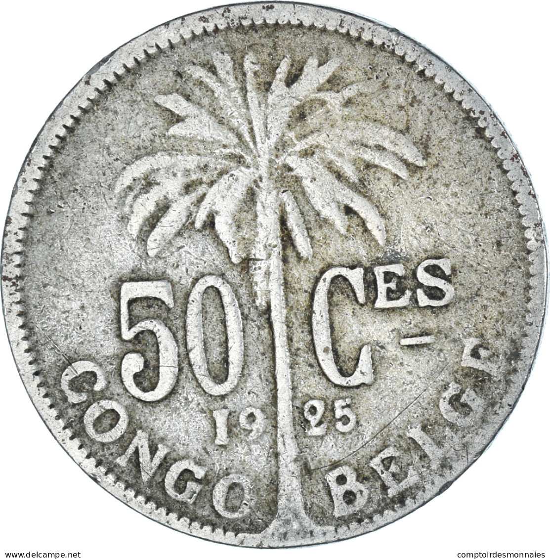 Monnaie, Congo Belge, 50 Centimes, 1925 - 1910-1934: Alberto I