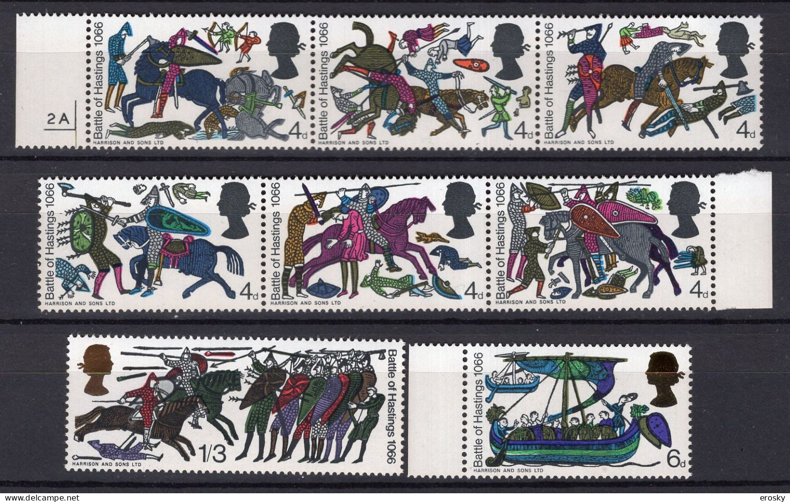 P2391 - GRANDE BRETAGNE Yv N°453/60 ** Hastings - Unused Stamps