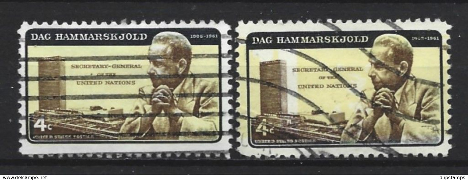 USA 1962 Dag Hammarskjold Y.T. 736/737 (0) - Usati