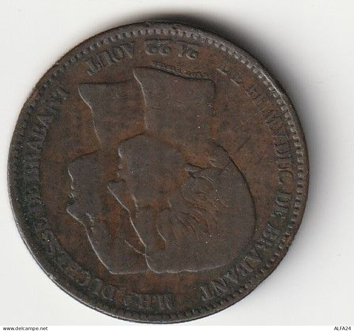 Léopold 1er. 10 Centimes 1853 "MARIAGE" (MDG16.12 - 1 Cent