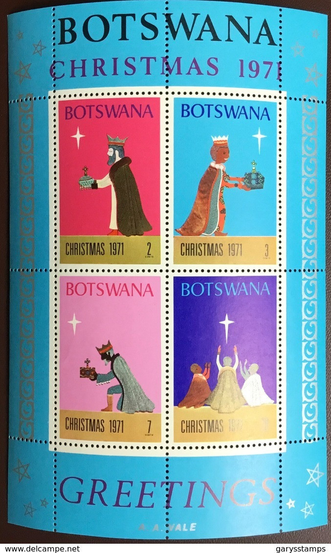 Botswana 1971 Christmas Minisheet MNH - Botswana (1966-...)