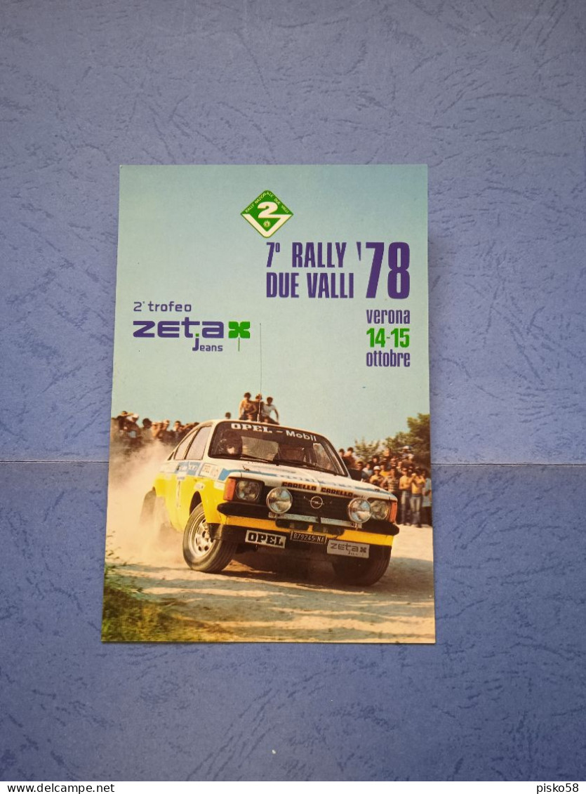 Verona-7° Rally Due Valli '78-fg- - Rally Racing