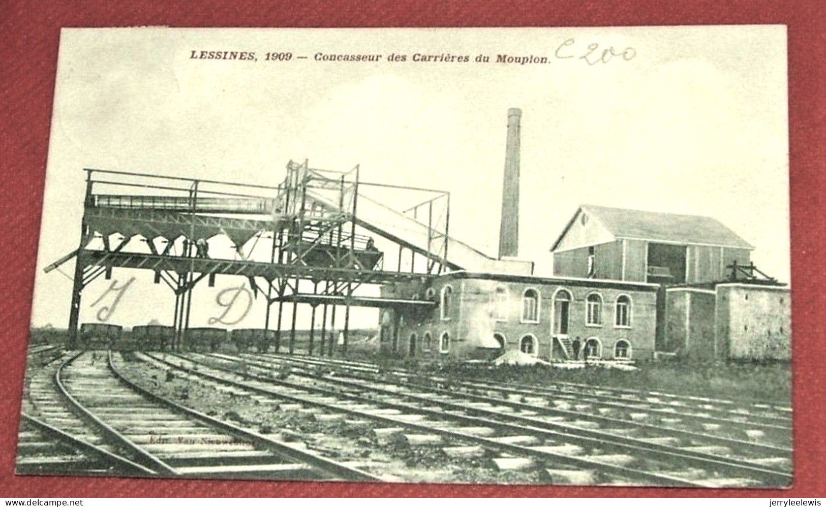 LESSINES 1909 -   Concasseur Des Carrières Du Mouplon    - 1910  - - Lessines