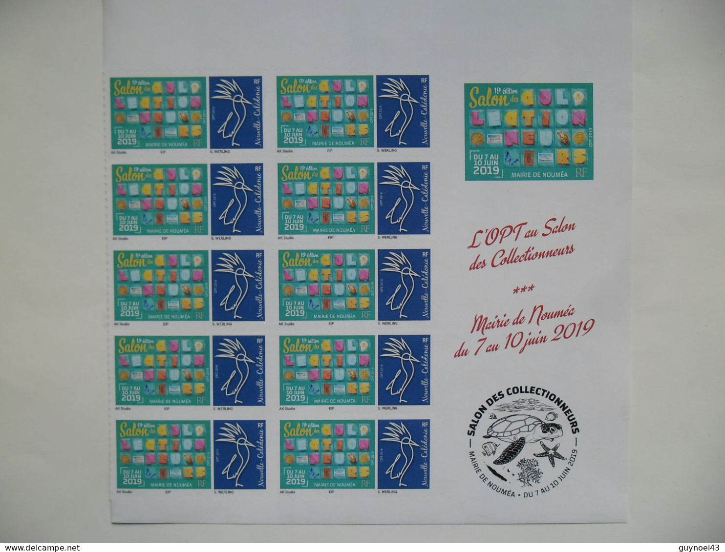 2019 Y/T 1367-1368 NC " Salon Des Collectionneurs " Cote 600,00 - Unused Stamps