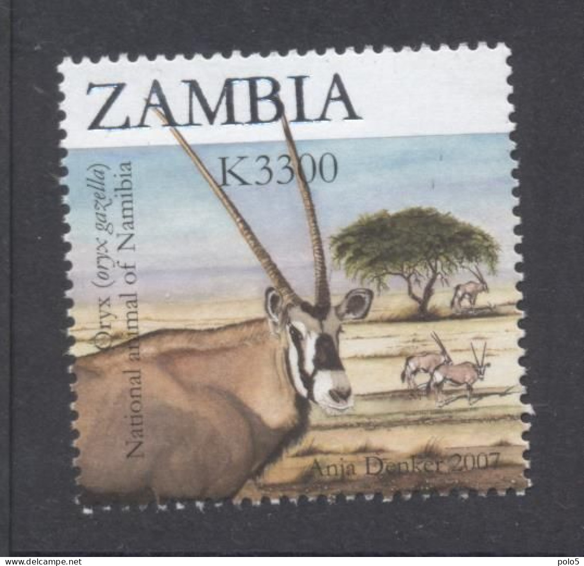 Zambia 2007- The Second SAPOA Joint Issue -Oryx Gazella - Zambie (1965-...)