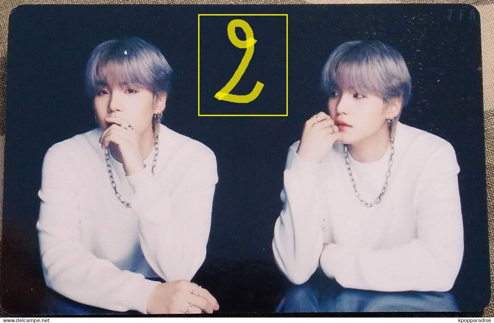 Photocard BTS 7 Fates Chakho Suga - Objetos Derivados