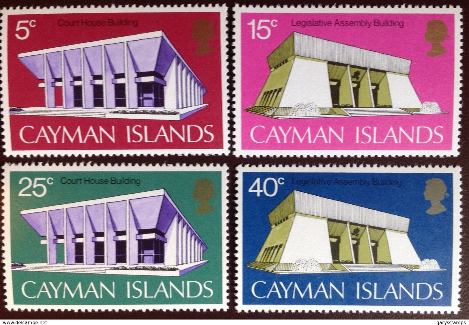 Cayman Islands 1972 Government Buildings MNH - Caimán (Islas)