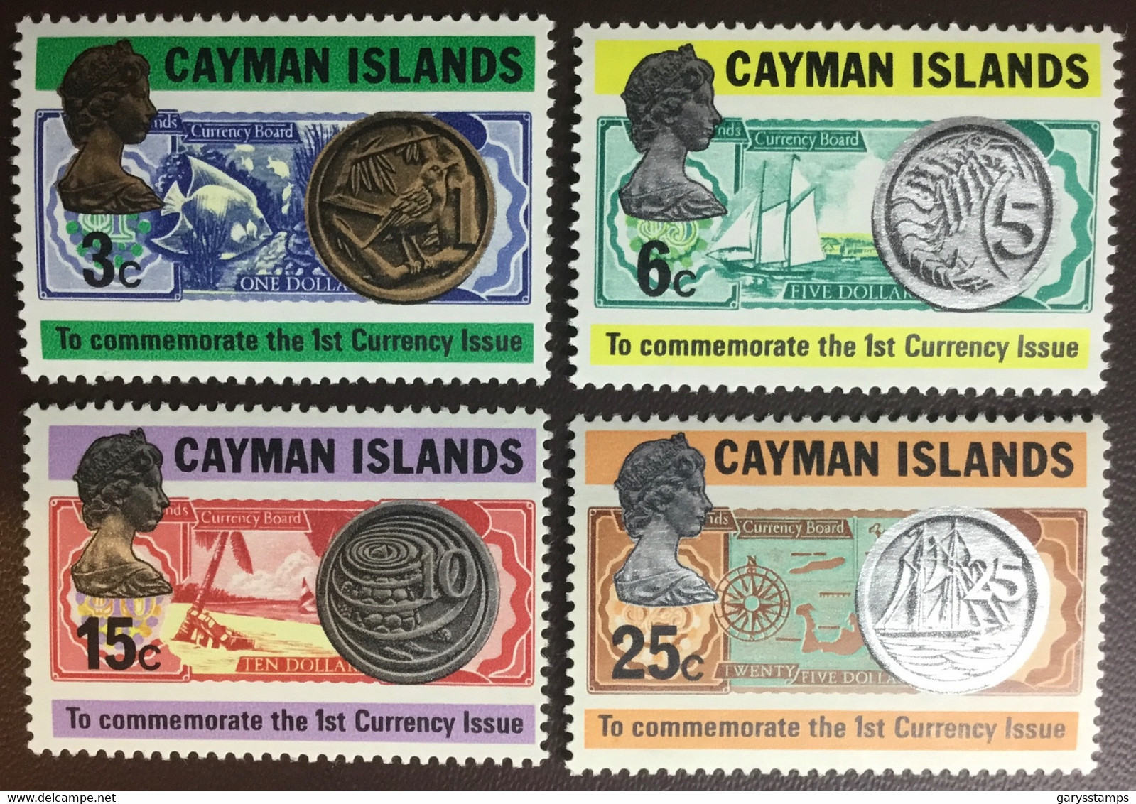 Cayman Islands 1973 First Currency Coins MNH - Caimán (Islas)