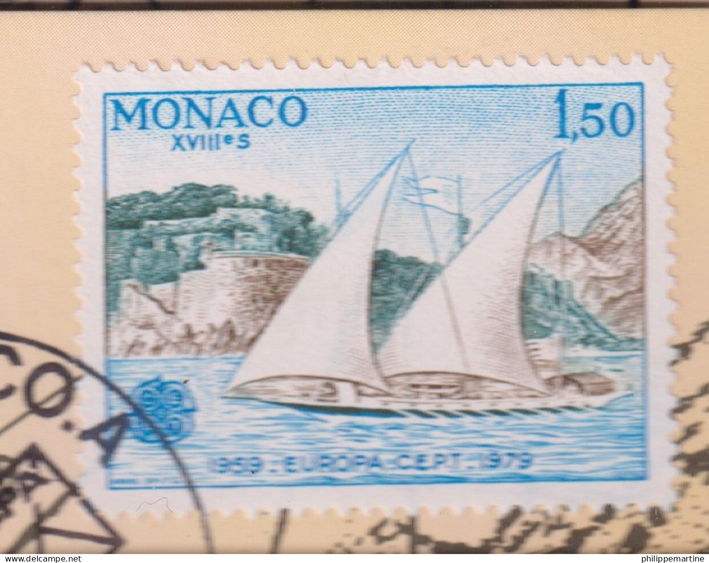 Monaco 1979 - YT 1187 (o) Sur Fragment - Usados