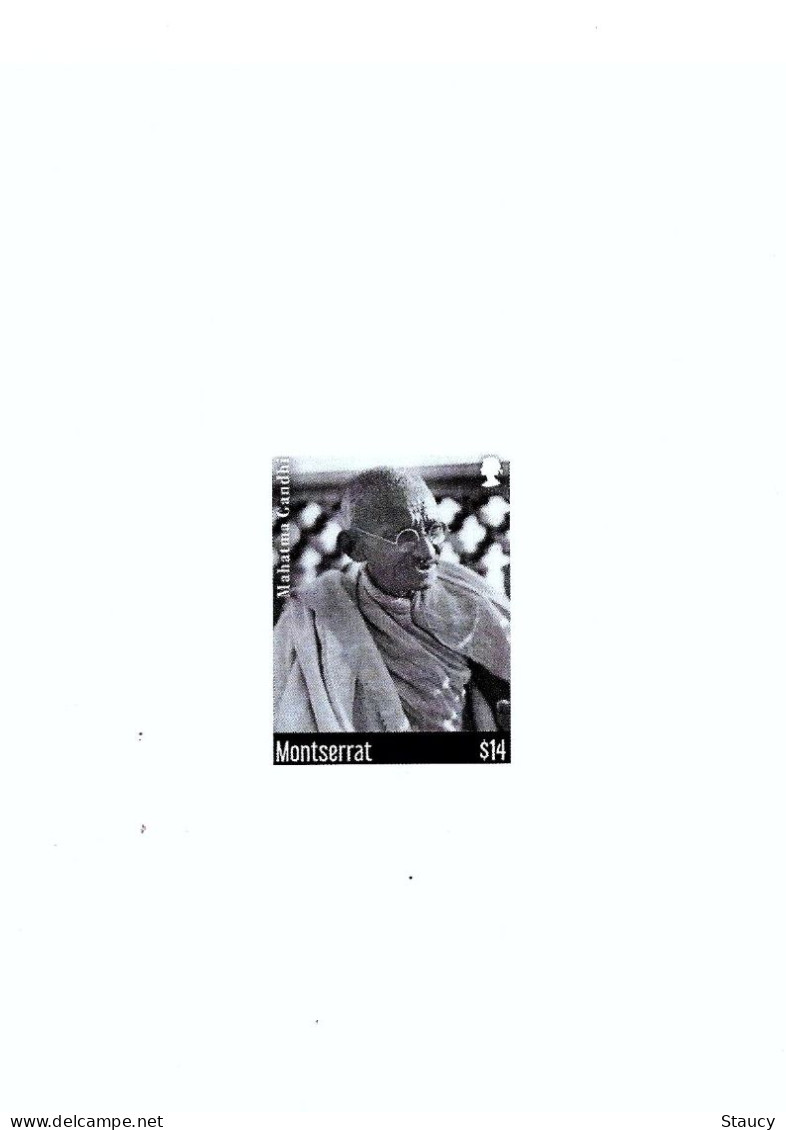 Montserrat 2019 - 150th Anni Mahatma Gandhi - $14 - Die Card / Deluxe PROOF MNH As Per Scan Only One Available - Mahatma Gandhi