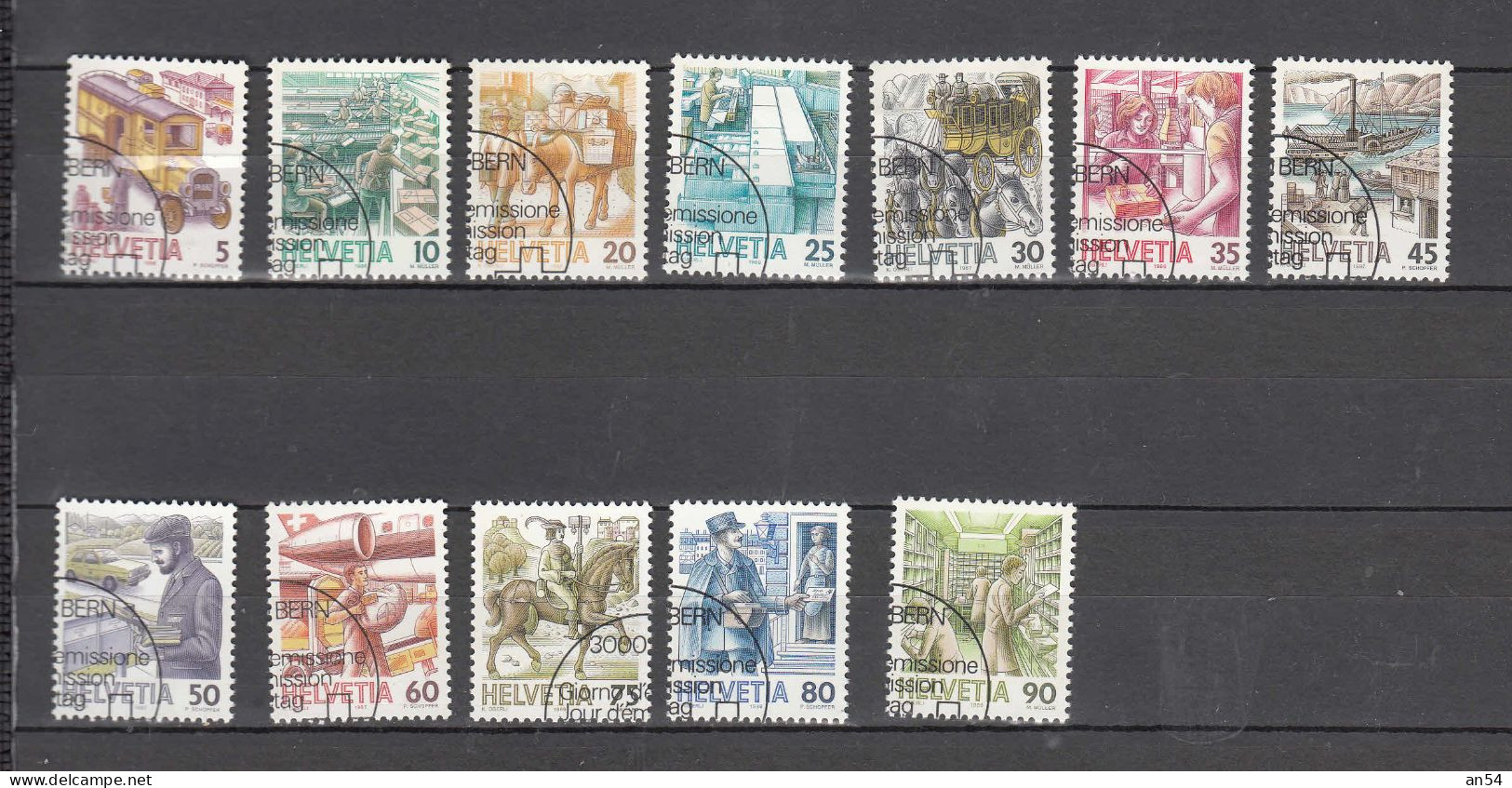 1986      N° 731 à 742  OBLITERATIONS PREMIER JOUR      CATALOGUE SBK - Used Stamps