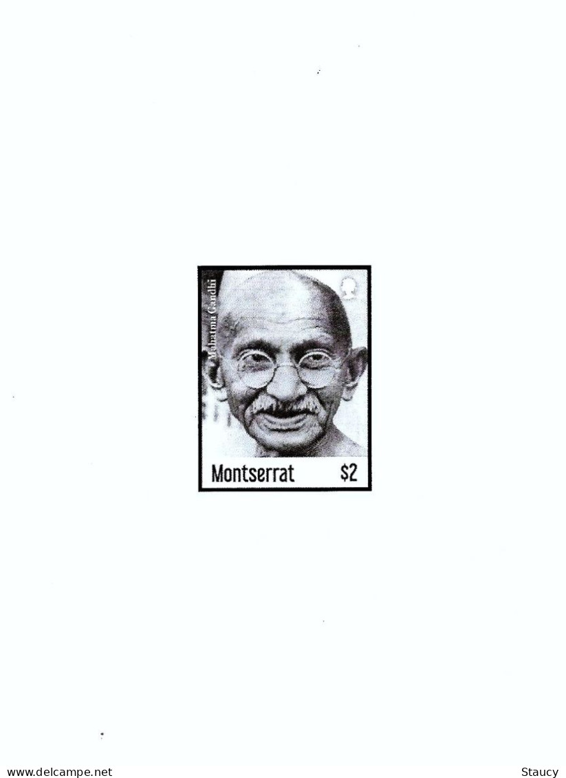 Montserrat 2019 - 150th Anni Mahatma Gandhi - $2 - Die Card / Deluxe PROOF MNH As Per Scan Only One Available - Mahatma Gandhi