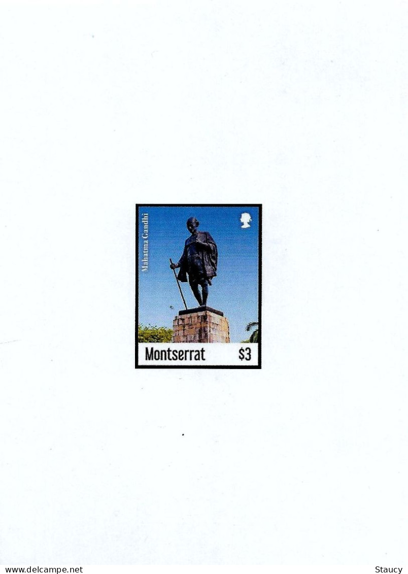 Montserrat 2019 - 150th Anni Mahatma Gandhi - $3 - Die Card / Deluxe PROOF MNH As Per Scan Only One Available - Mahatma Gandhi