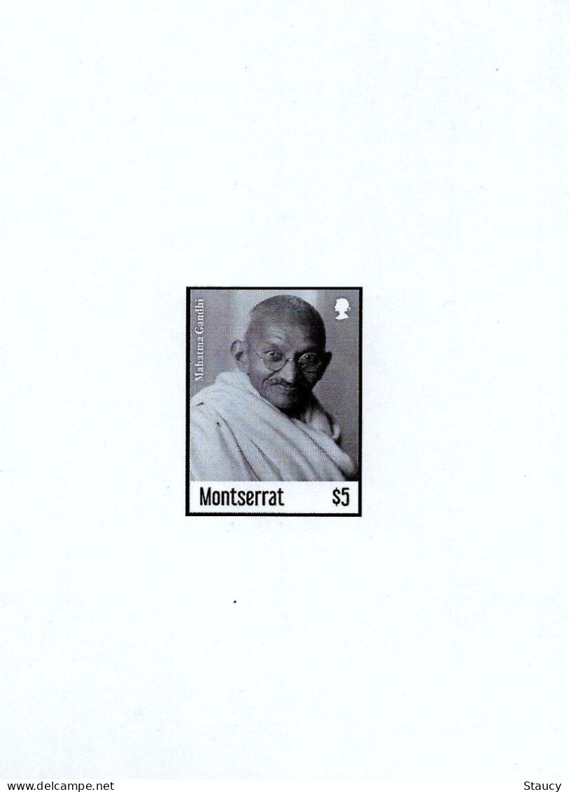 Montserrat 2019 - 150th Anni Mahatma Gandhi - $5 - Die Card / Deluxe PROOF MNH As Per Scan Only One Available - Mahatma Gandhi