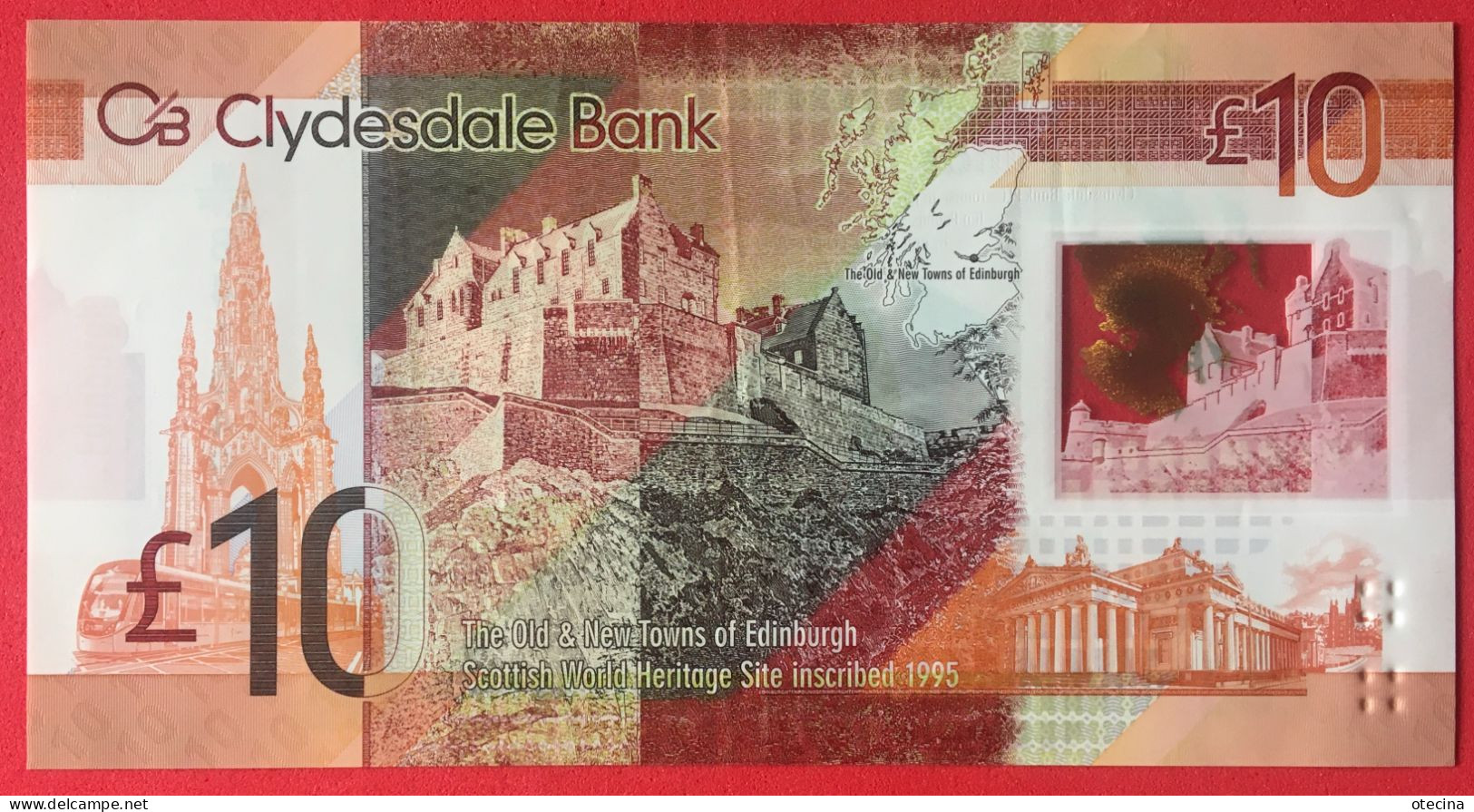 ECOSSE 10 Pounds 25 January 2017 Polymer P#229q AUNC - 10 Ponden