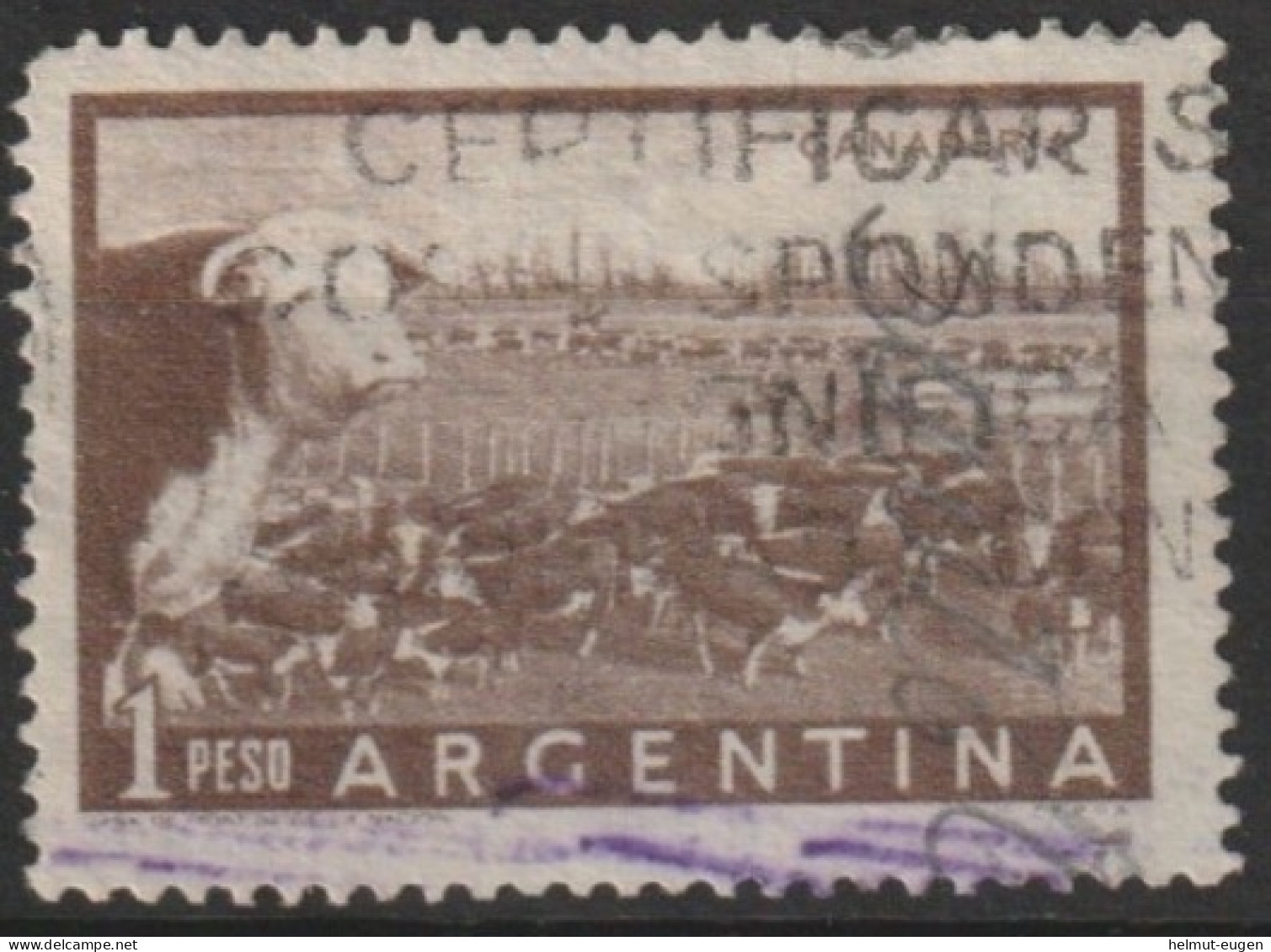 MiNr. 624 Argentinien       1954/1959. Freimarken: General San Martín Und Landesansichten. - Used Stamps