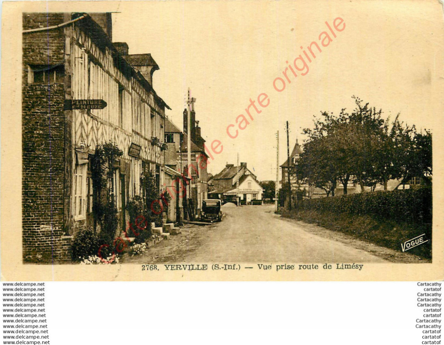 76.  YERVILLE .  Vue Prise Route De Limésy . - Yerville