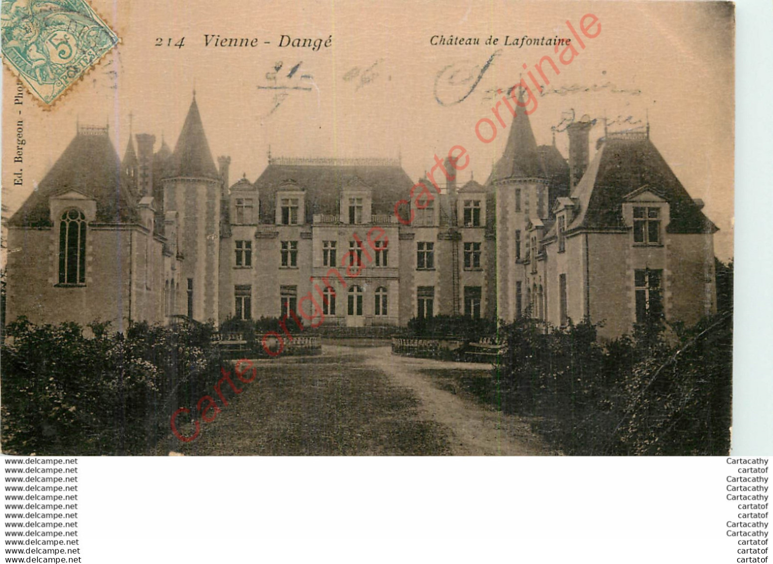 86.  DANGE .  Château De Lafontaine . - Dange Saint Romain