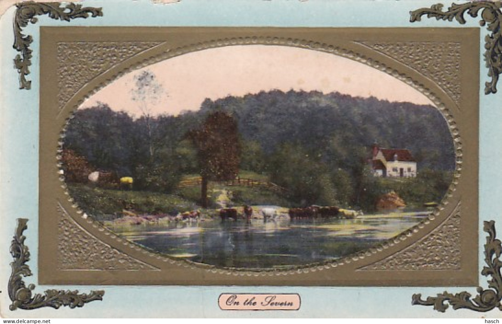 48657On The Severn, 1913.  (see Corners Creasefront)  - Shropshire