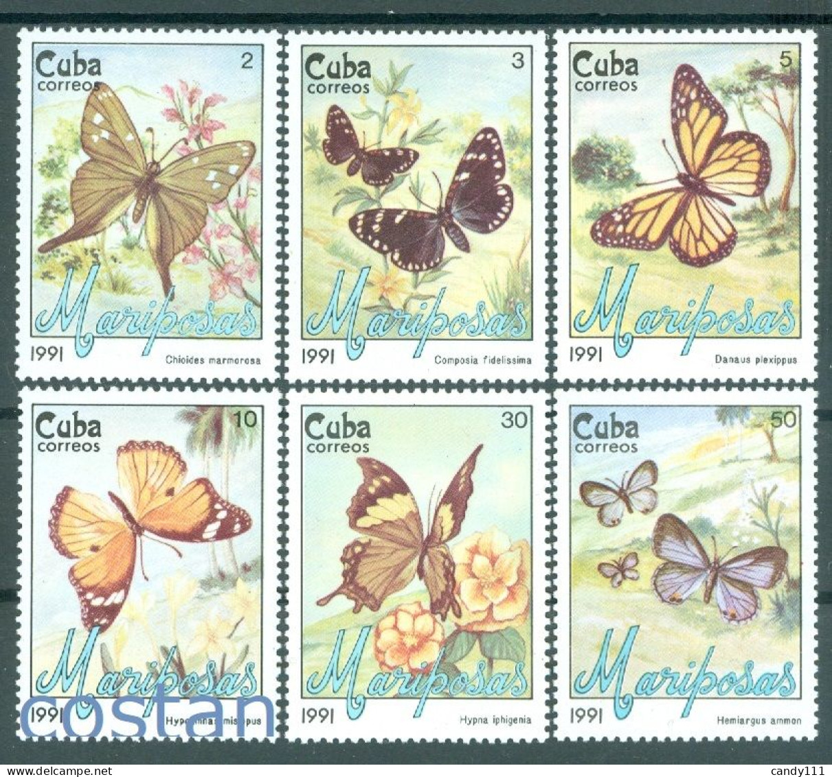 1991 Butterflies And Flowers/plants,Schmetterlinge,Mariposas,Caribbean,3452,MNH - Vlinders
