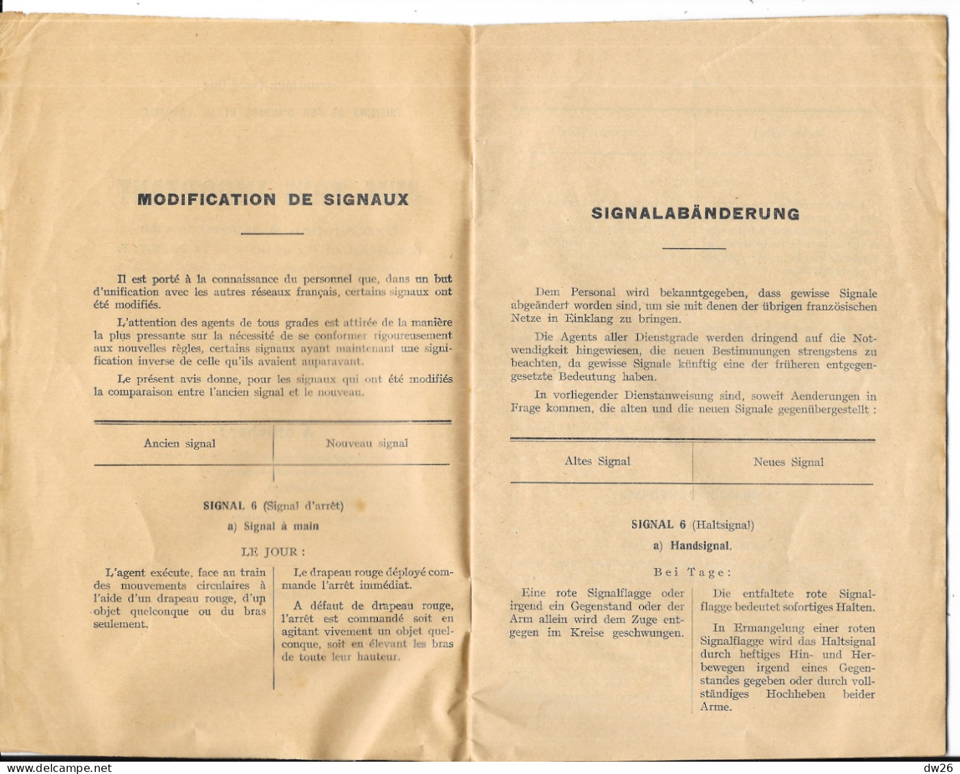 Chemins De Fer D'Alsace Et De Lorraine - Livret: Avis Très Important à Distribuer Aux Agents Cheminaux 1932 - Ferrocarril