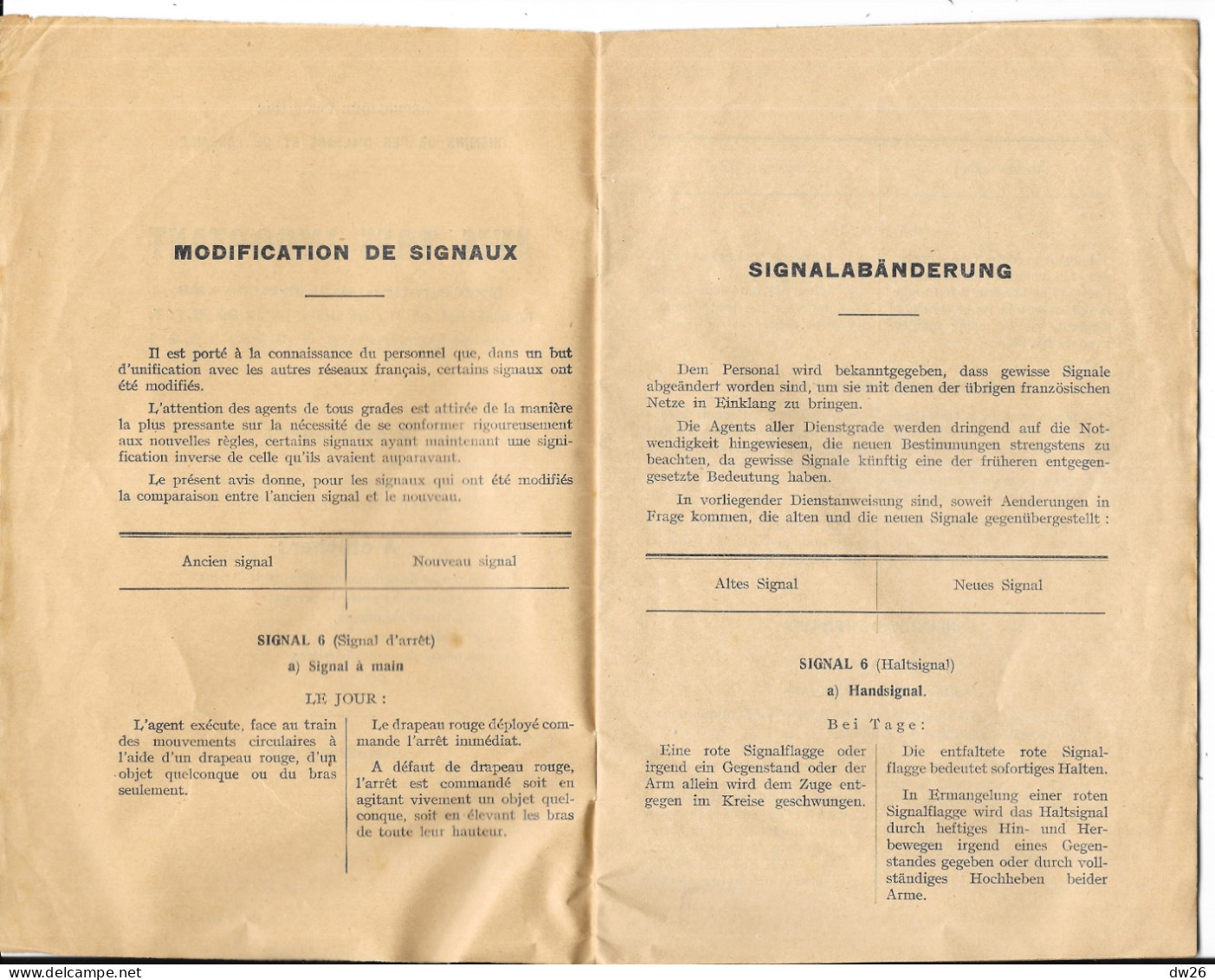 Chemins De Fer D'Alsace Et De Lorraine - Livret: Avis Très Important à Distribuer Aux Agents Cheminaux 1932 - Eisenbahnverkehr